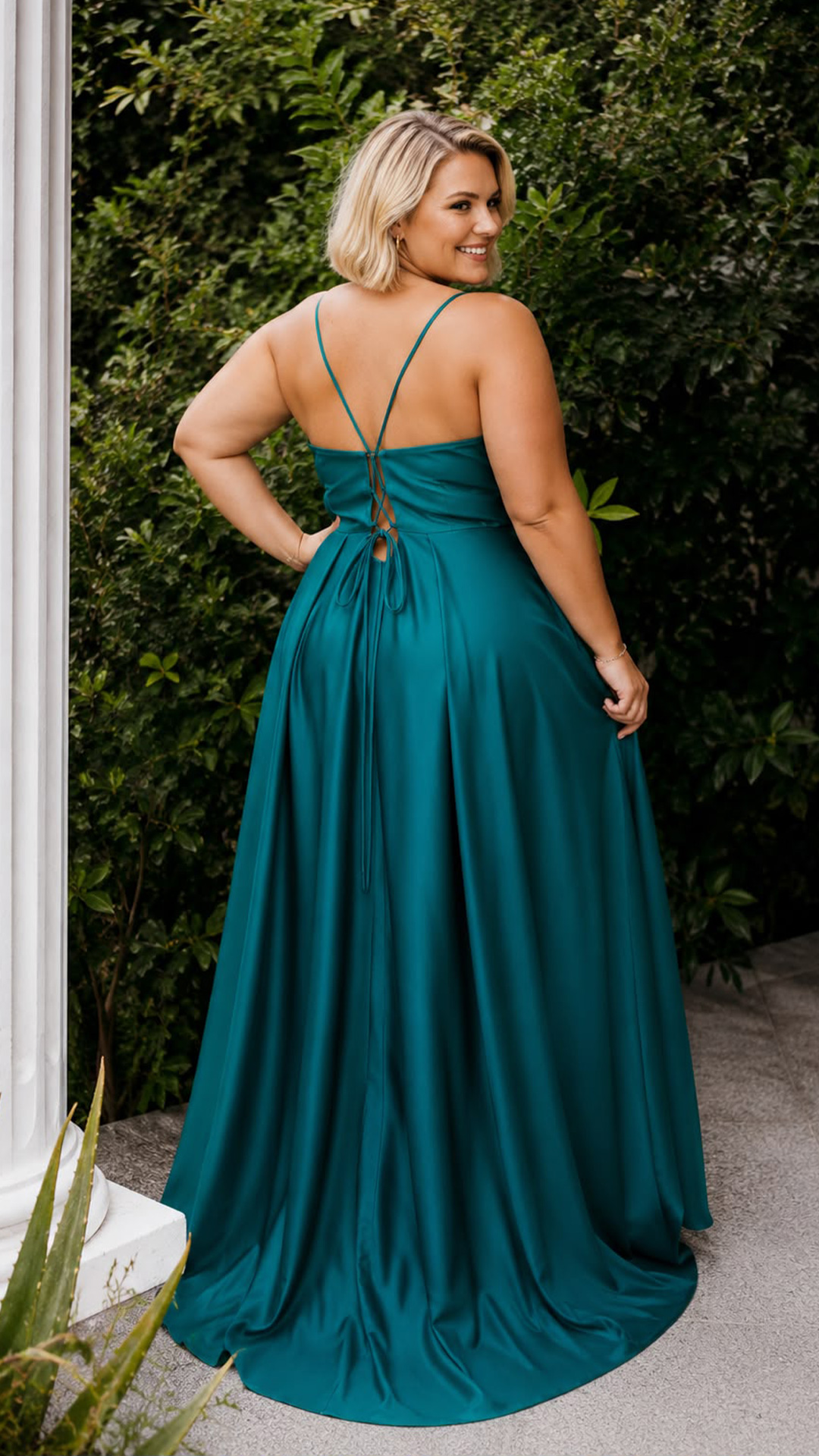 Vestido Seda Corsé Varillas Curvy - Imagen 4