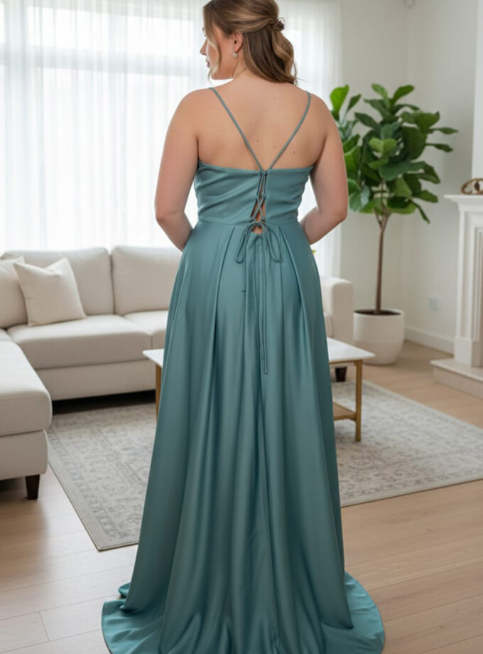 Vestido Seda Corsé Varillas Curvy