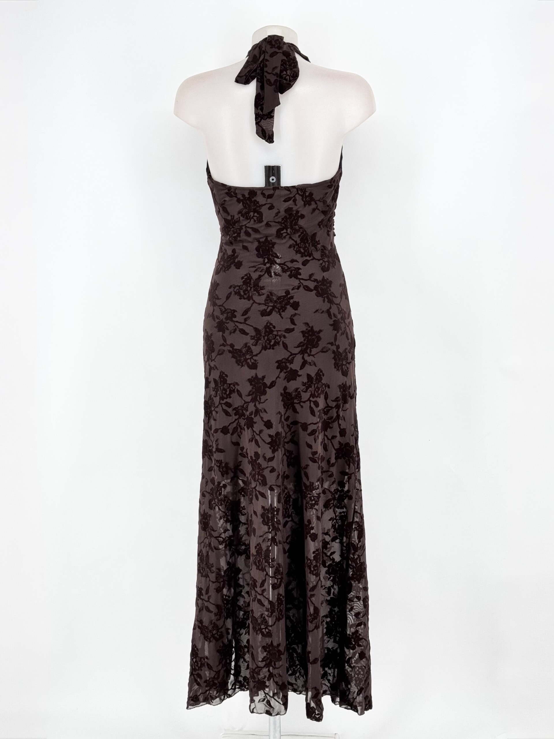 Vestido Estampado Terciopelo Nudo - Imagen 3