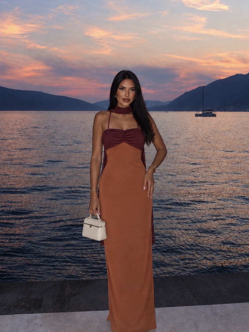 Vestido Bicolor Tirantes - Imagen 7