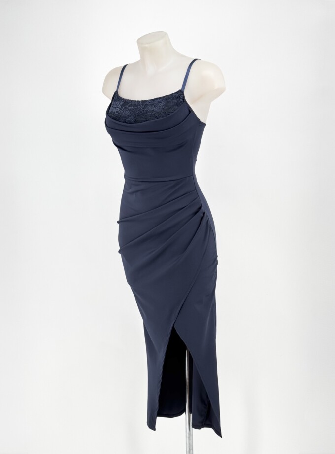 Vestido Pecho Encaje Midi