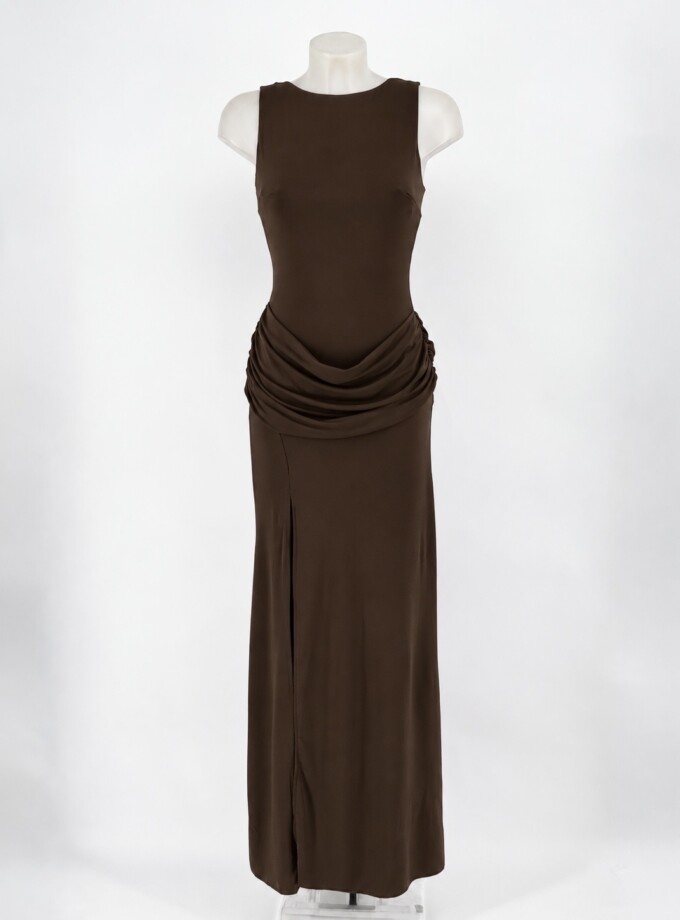 Vestido Espalda Cascada