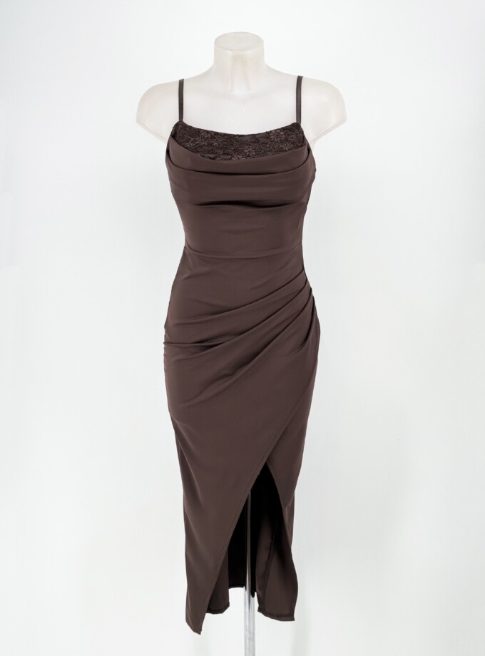 Vestido Pecho Encaje Midi