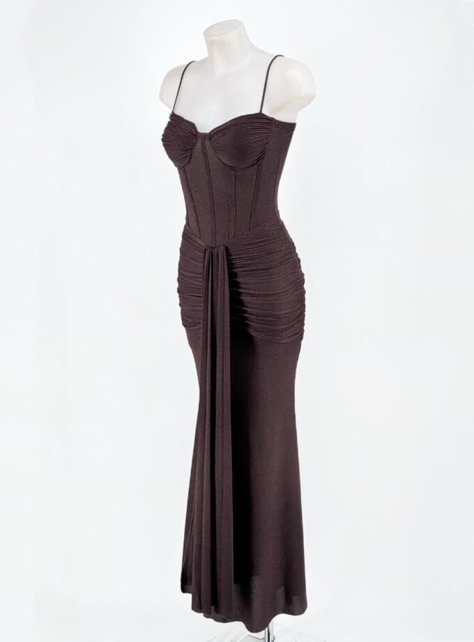Vestido Corsé Lurex Lazada Frontal