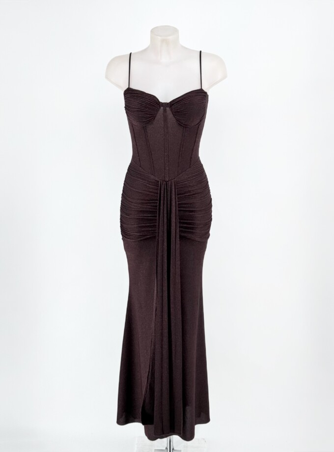 Vestido Corsé Lurex Lazada Frontal