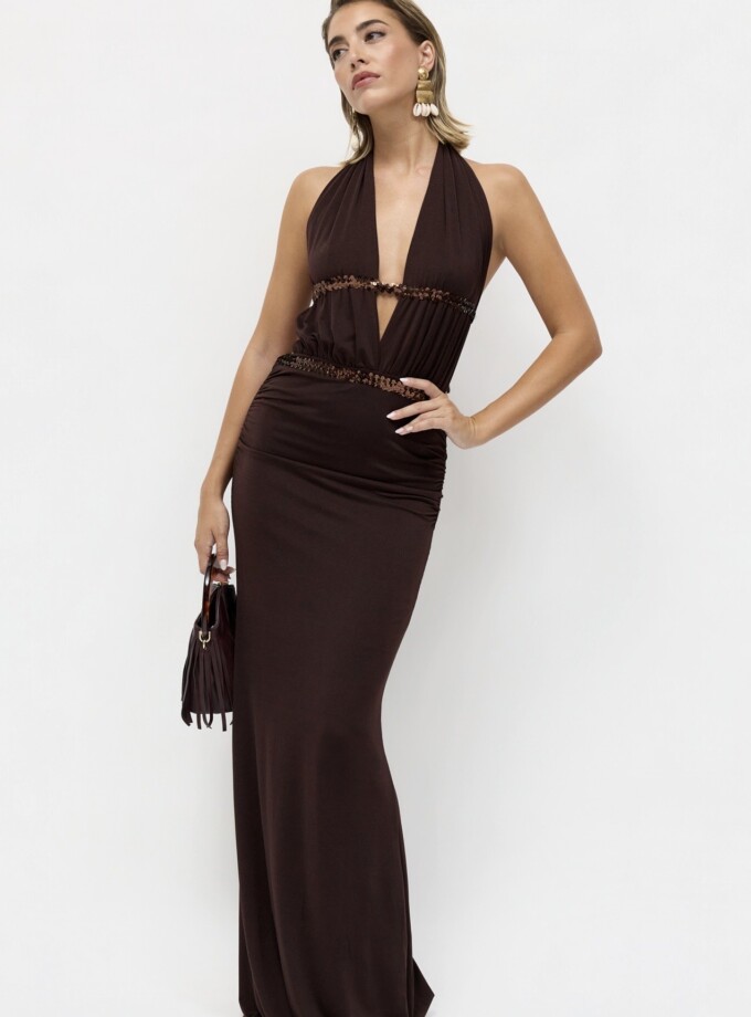 Vestido Doble Línea Lentejuelas