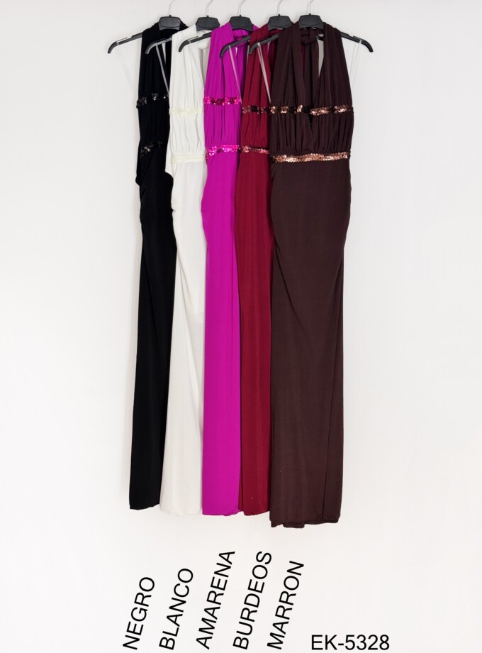 Vestido Doble Línea Lentejuelas