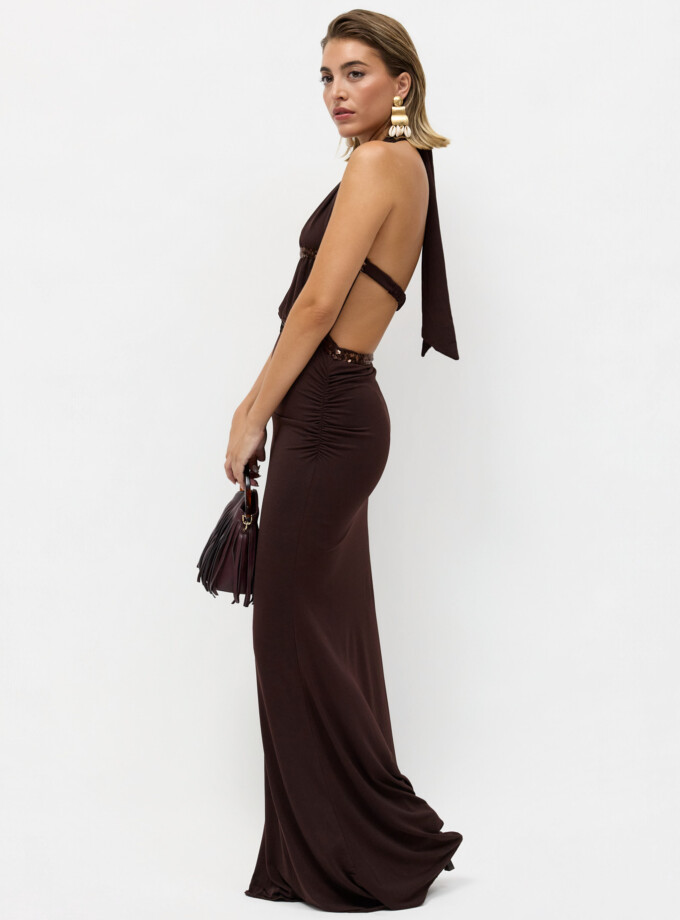 Vestido Doble Línea Lentejuelas