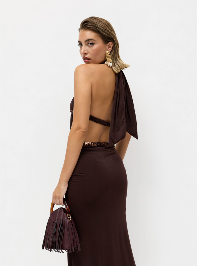 Vestido Doble Línea Lentejuelas