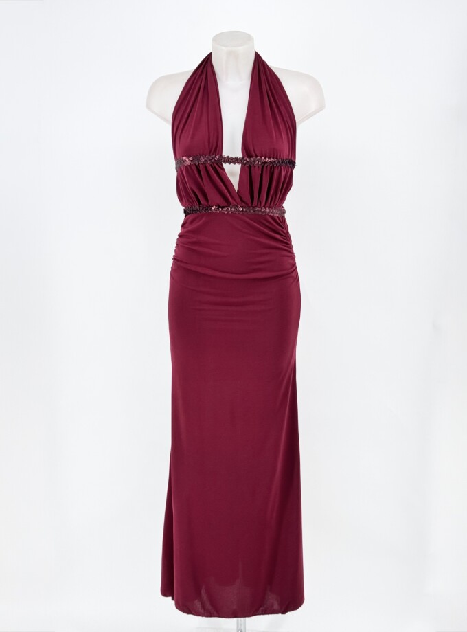Vestido Doble Línea Lentejuelas
