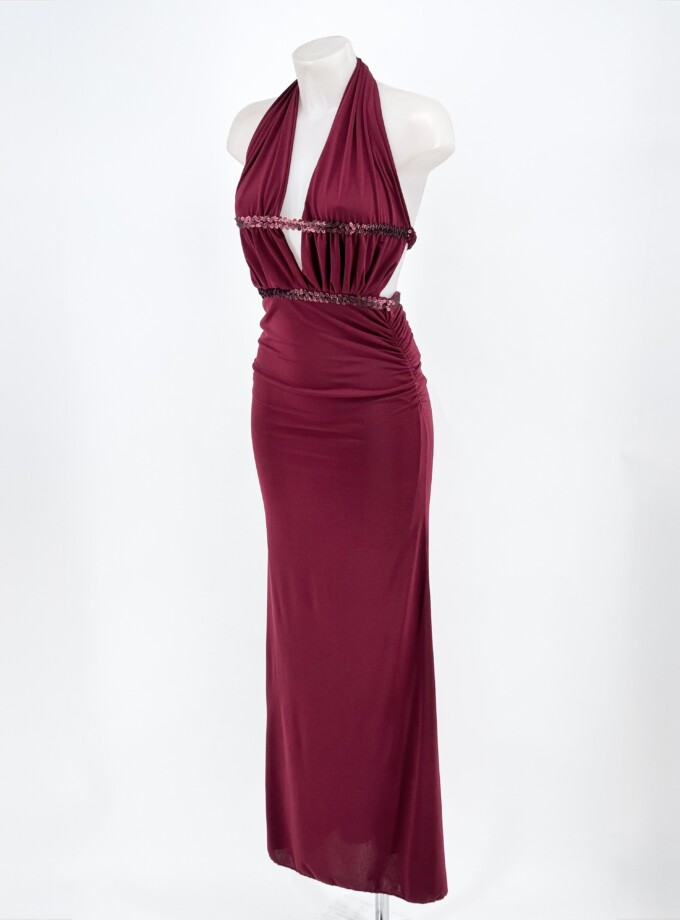 Vestido Doble Línea Lentejuelas