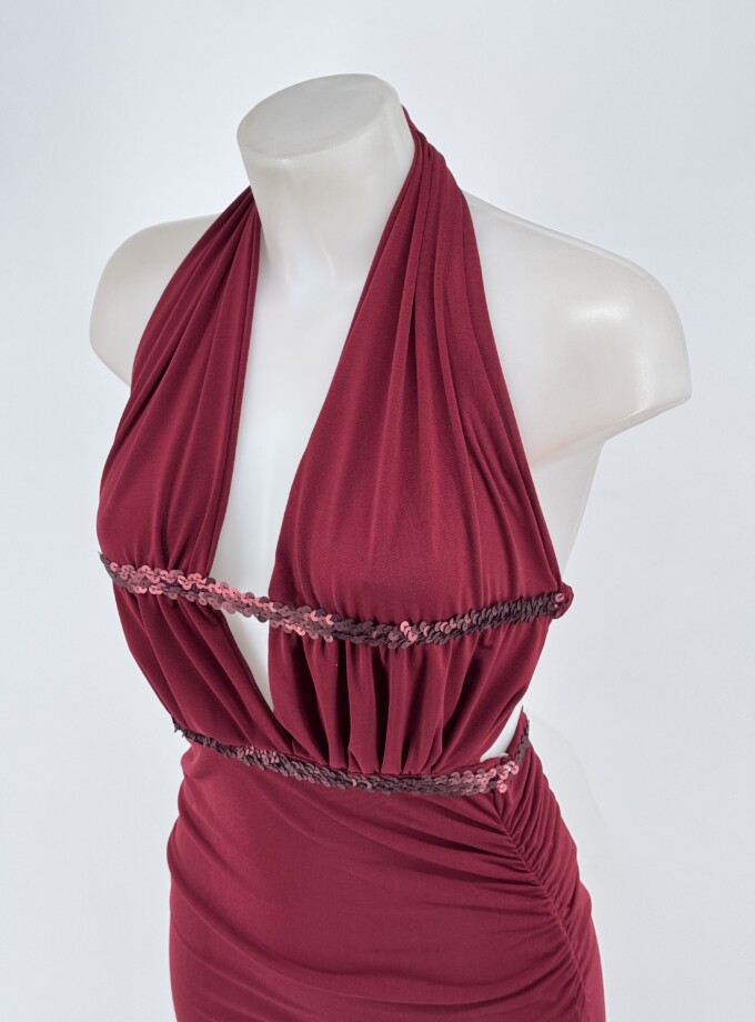 Vestido Doble Línea Lentejuelas
