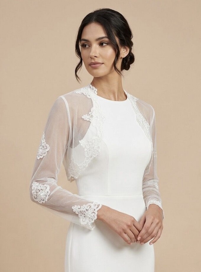 Chaqueta Novia Encaje