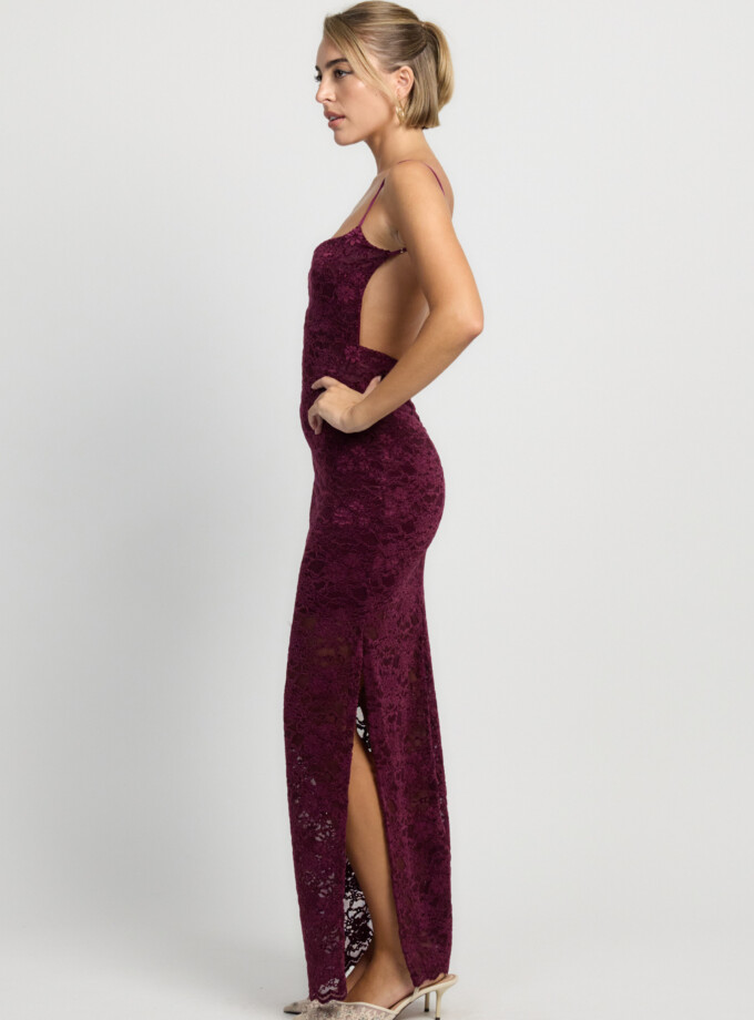 Vestido Sirena Encaje Espalda Uve
