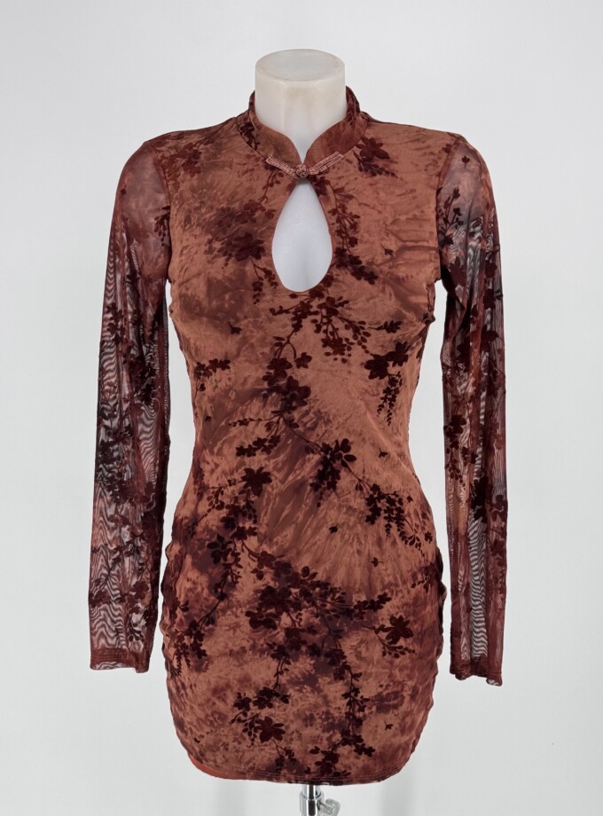 Vestido Qipao Mangas
