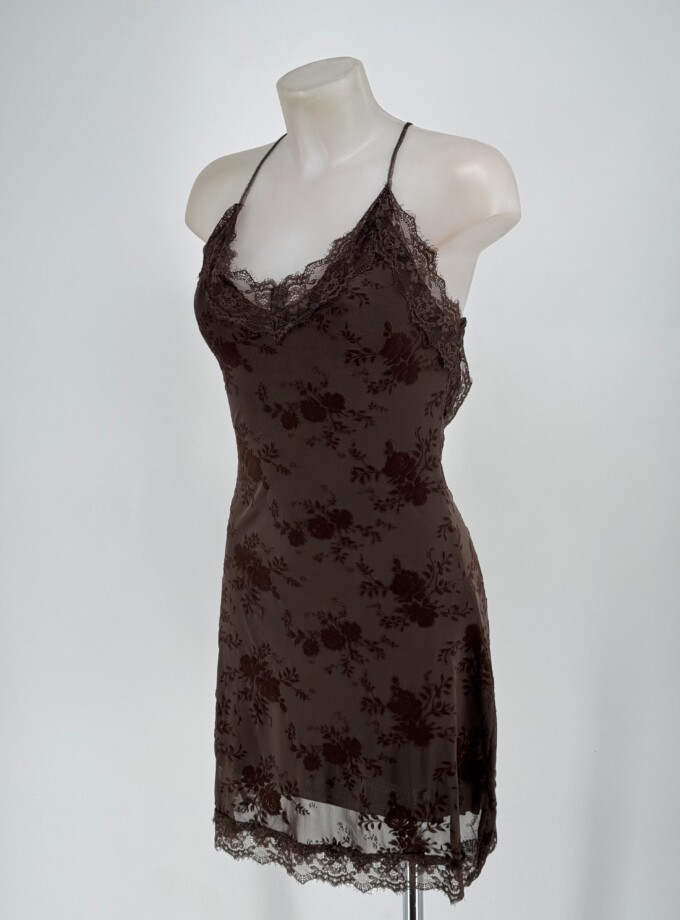 Vestido Tul Encaje Corto